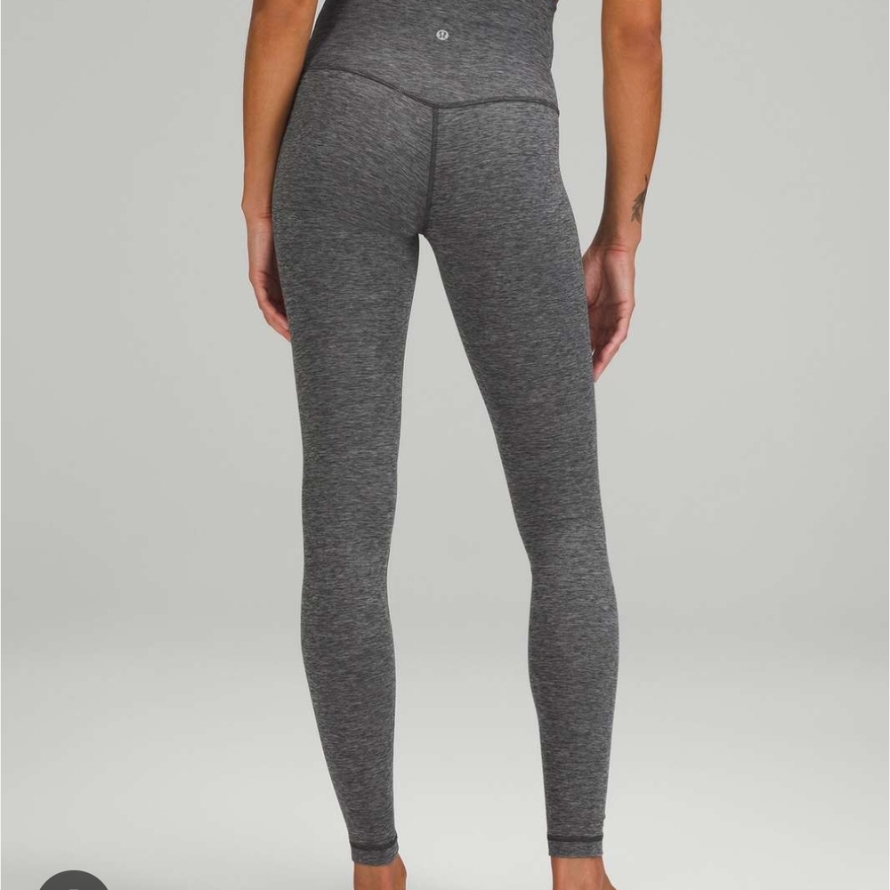 Lululemon Align Pants Gray SUPER High-Waisted Leggings Size 4